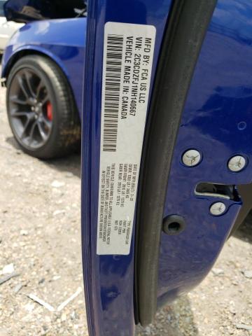 2C3CDZFJ1NH140667 - 2022 DODGE CHALLENGER R/T SCAT PACK BLUE photo 13