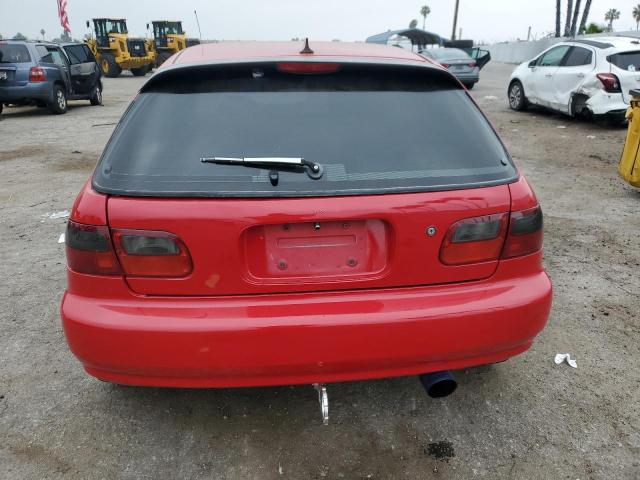 2HGEH2464RH510015 - 1994 HONDA CIVIC DX RED photo 6