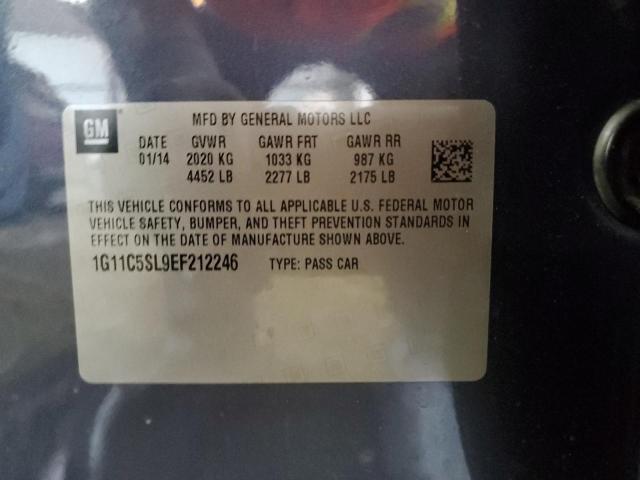 1G11C5SL9EF212246 - 2014 CHEVROLET MALIBU 1LT 蓝色 照片 13