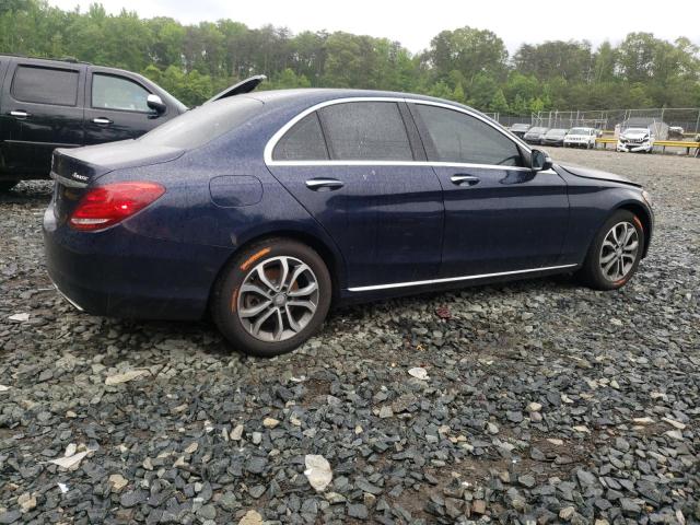 WDDWF4KB3GR139789 - 2016 MERCEDES-BENZ C 300 4MATIC BLUE photo 3