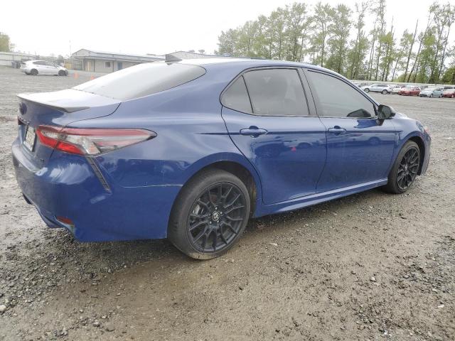 4T1T31AK7PU052105 - 2023 TOYOTA CAMRY SE NIGHT SHADE BLUE photo 3