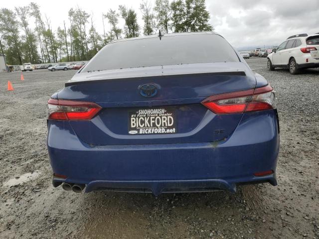 4T1T31AK7PU052105 - 2023 TOYOTA CAMRY SE NIGHT SHADE BLUE photo 6