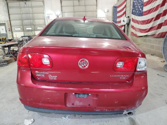 1G4HJ5EM9BU145912 - 2011 BUICK LUCERNE CXL RED photo 6