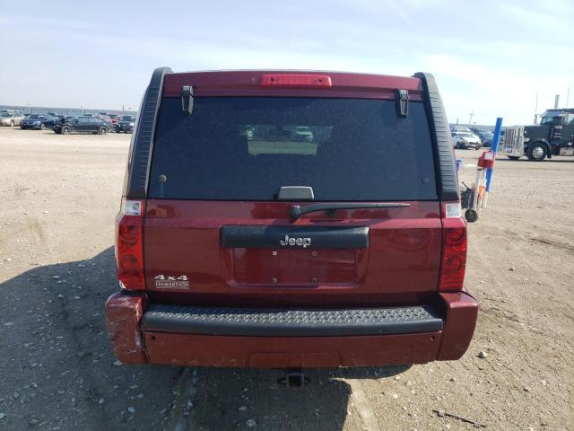 1J8HG48K27C545985 - 2007 JEEP COMMANDER RED photo 6