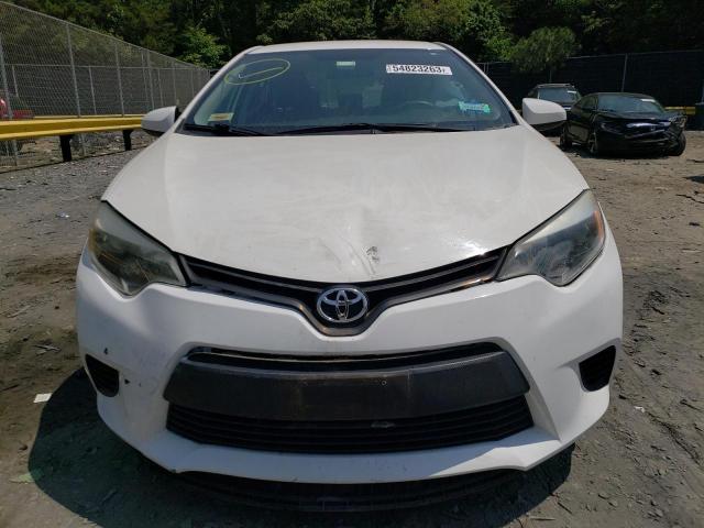 2T1BURHE3EC226029 - 2014 TOYOTA COROLLA L WHITE photo 5