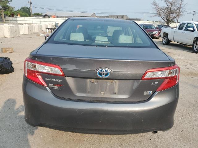 4T1BD1FK3CU055501 - 2012 TOYOTA CAMRY HYBRID GRAY photo 6