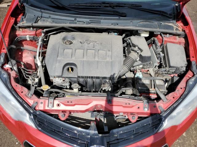 2T1BURHE6GC650470 - 2016 TOYOTA COROLLA L RED photo 11