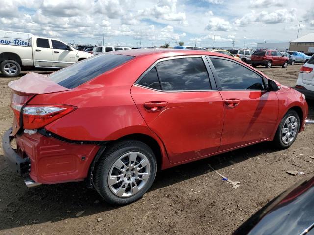 2T1BURHE6GC650470 - 2016 TOYOTA COROLLA L RED photo 3