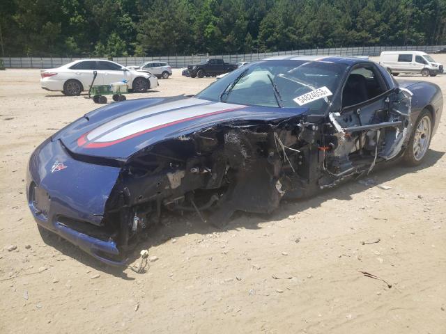 1G1YY12S545131264 - 2004 CHEVROLET CORVETTE Z06 BLUE photo 1