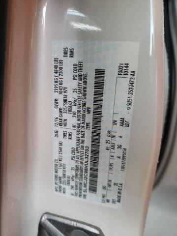 5LMCJ2C98HUL32703 - 2017 LINCOLN MKC SELECT Սպիտակ լուսանկար 13