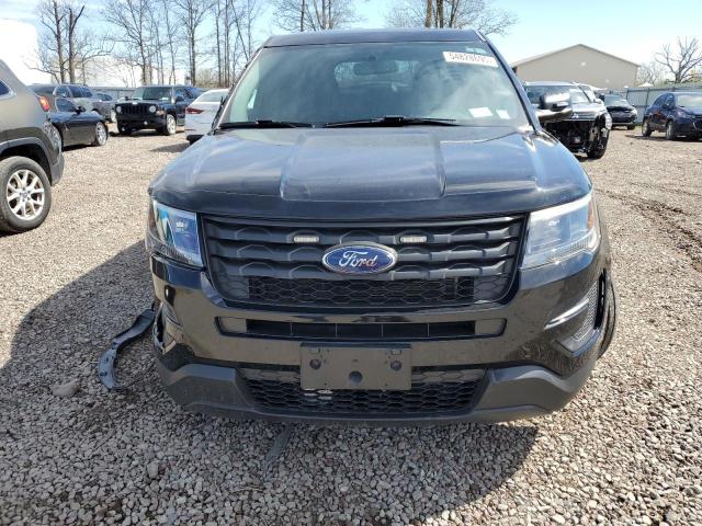 1FM5K8AR4JGA58242 - 2018 FORD EXPLORER POLICE INTERCEPTOR შავი ფოტო 5