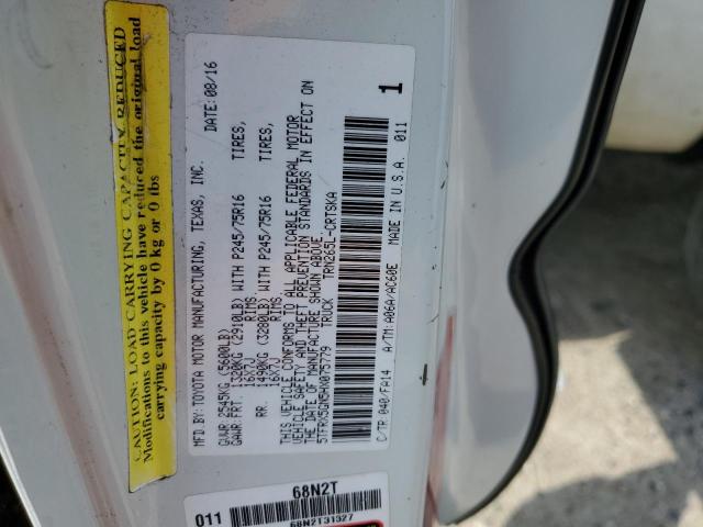 5TFRX5GN5HX075779 - 2017 TOYOTA TACOMA ACCESS CAB Ақ фото 13