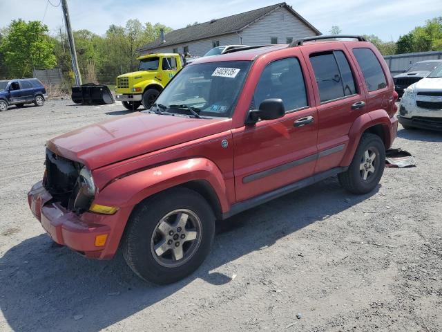 1J4GL38K05W690330 - 2005 JEEP LIBERTY RENEGADE 栗色 照片 1