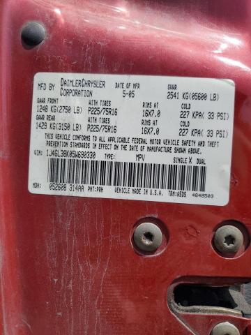 1J4GL38K05W690330 - 2005 JEEP LIBERTY RENEGADE 栗色 照片 13