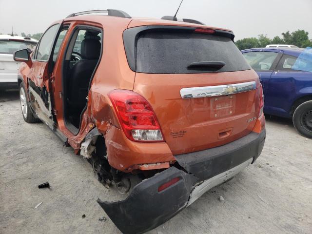 KL7CJNSB8FB143603 - 2015 CHEVROLET TRAX LTZ ORANGE photo 2