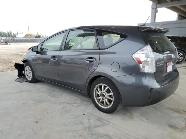 JTDZN3EU3D3202048 - 2013 TOYOTA PRIUS V GRAY photo 2