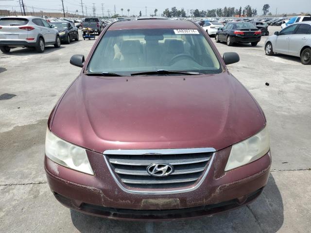 5NPET46C09H537201 - 2009 HYUNDAI SONATA GLS BURGUNDY photo 5