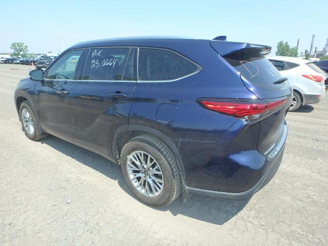 5TDGZRBH7MS068634 - 2021 TOYOTA HIGHLANDER XLE Mavi foto 2