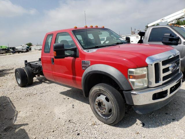 1FDAX57R18EE26131 - 2008 FORD F550 SUPER DUTY RED photo 4