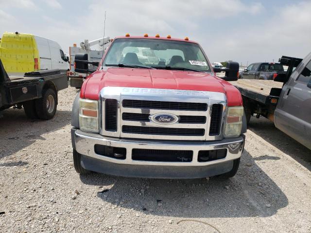 1FDAX57R18EE26131 - 2008 FORD F550 SUPER DUTY RED photo 5