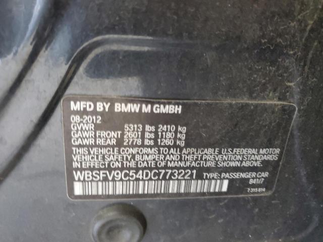 WBSFV9C54DC773221 - 2013 BMW M5 CHARCOAL photo 12