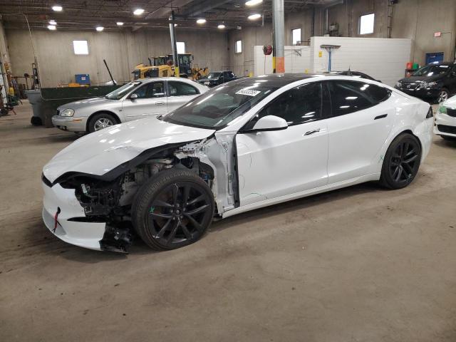 5YJSA1E5XPF520265 - 2023 TESLA MODEL S WHITE photo 1