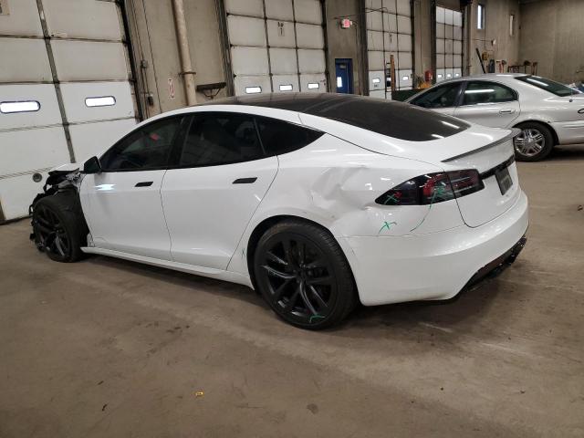 5YJSA1E5XPF520265 - 2023 TESLA MODEL S WHITE photo 2