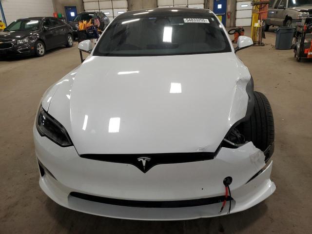 5YJSA1E5XPF520265 - 2023 TESLA MODEL S WHITE photo 5