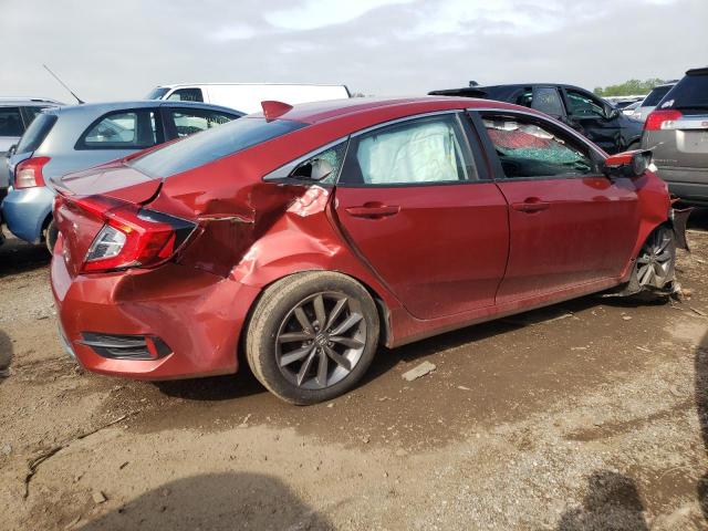 19XFC1F78KE010314 - 2019 HONDA CIVIC EXL წითელი ფოტო 3