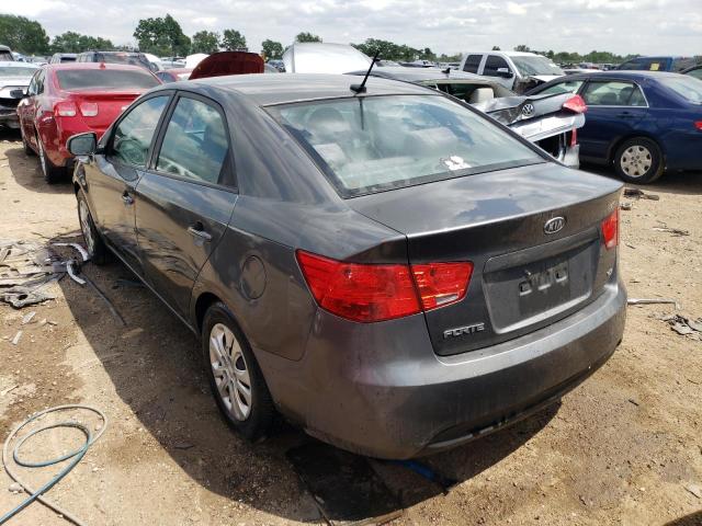 KNAFU4A23D5740878 - 2013 KIA FORTE EX GRAY photo 2