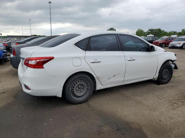 3N1AB7AP2KY249902 - 2019 NISSAN SENTRA S WHITE photo 3