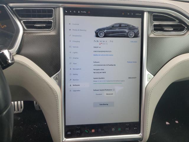 5YJSA1DP4DFP07273 - 2013 TESLA MODEL S GRAY photo 9