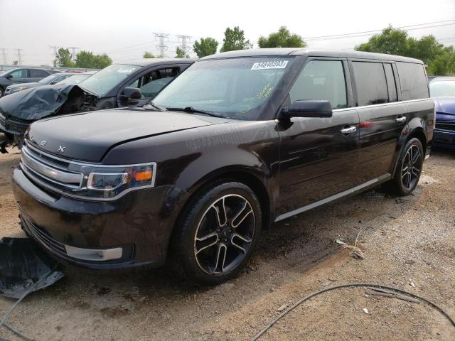 2FMGK5D82EBD03854 - 2014 FORD FLEX LIMITED BLACK photo 1