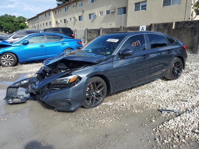 19XFL1H82NE024008 - 2022 HONDA CIVIC SPORT TOURING GRAY photo 1