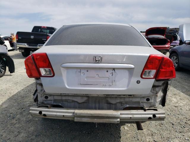 2HGES26704H540063 - 2004 HONDA CIVIC EX SILVER photo 6