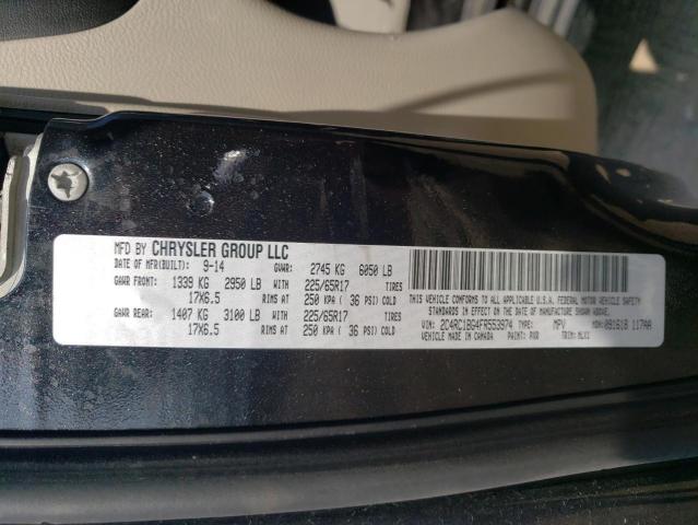 2C4RC1BG4FR553974 - 2015 CHRYSLER TOWN & COU TOURING 黑色 照片 14