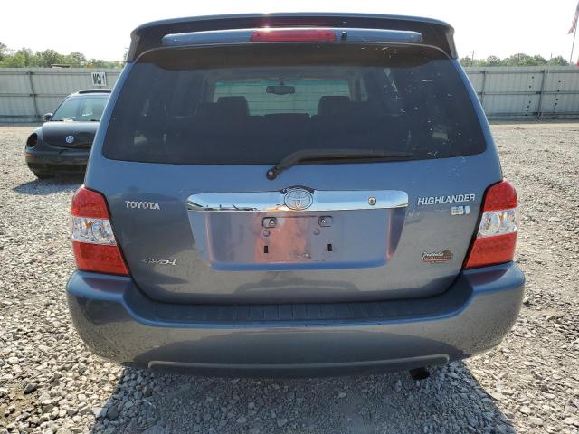 JTEEW21A960018525 - 2006 TOYOTA HIGHLANDER HYBRID BLUE photo 6