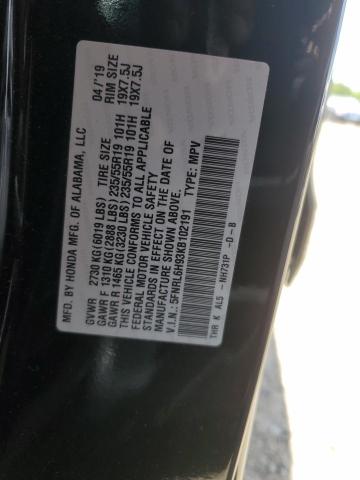 5FNRL6H93KB102191 - 2019 HONDA ODYSSEY ELITE Negro foto 13