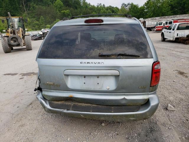 1D4GP45R36B534487 - 2005 DODGE CARAVAN SXT BLUE photo 6