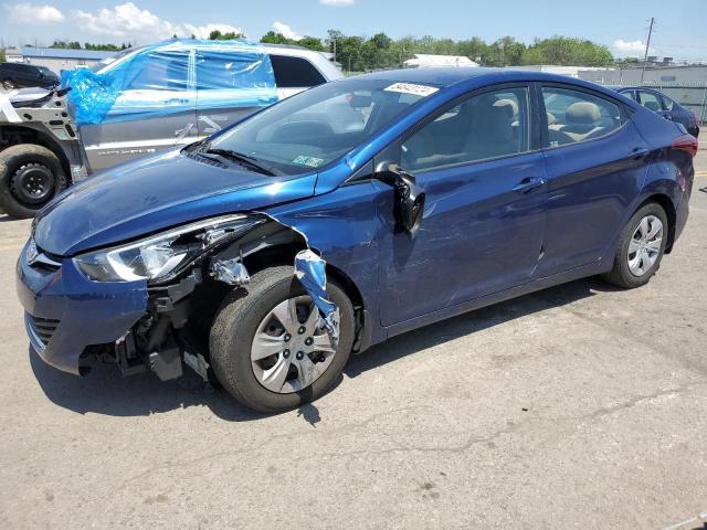 5NPDH4AE1GH720867 - 2016 HYUNDAI ELANTRA SE BLUE photo 1