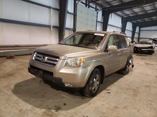 2HKYF18786H525019 - 2006 HONDA PILOT EX GOLD photo 2