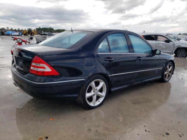 WDBRF40J95F593253 - 2005 MERCEDES-BENZ C 230K SPORT SEDAN BLACK photo 3