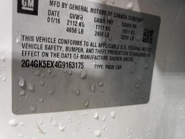 2G4GK5EX4G9163175 - 2016 BUICK REGAL 白色 照片 13
