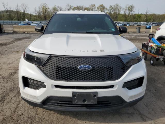 1FM5K8AB7LGA41800 - 2020 FORD EXPLORER POLICE INTERCEPTOR WHITE photo 5