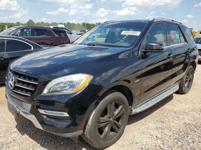 4JGDA5HB3CA089901 - 2012 MERCEDES-BENZ ML 350 4MATIC BLACK photo 1