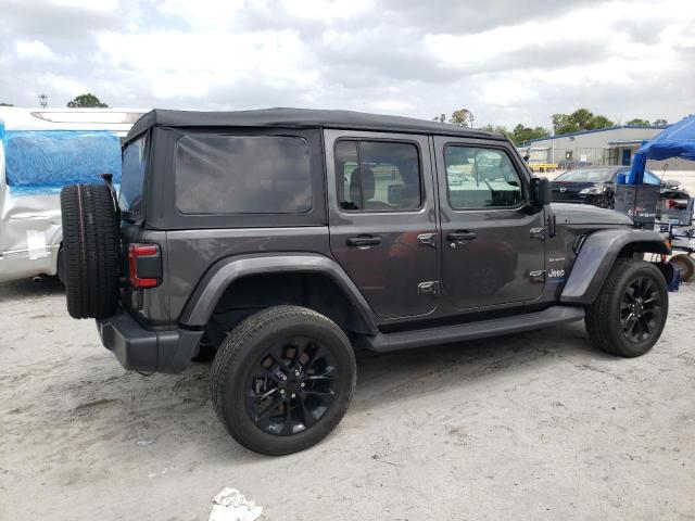 1C4JJXP66MW776706 - 2021 JEEP WRANGLER U SAHARA 4XE GRAY photo 3