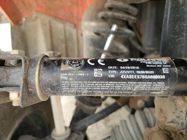 4XASEE576GA606038 - 2016 POLARIS SPORTSMAN 570 EPS 橙色 照片 9