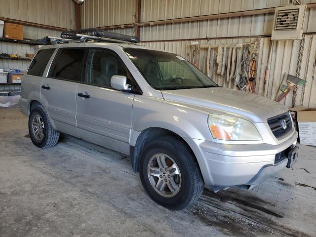 2HKYF18604H572579 - 2004 HONDA PILOT EXL SILVER photo 4