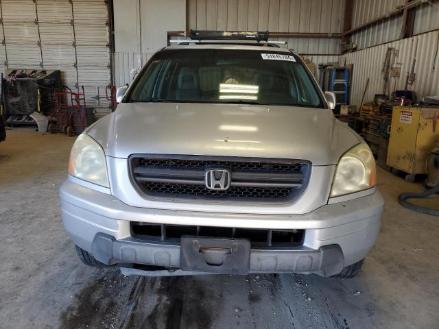 2HKYF18604H572579 - 2004 HONDA PILOT EXL SILVER photo 5