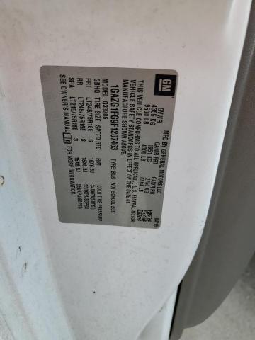 1GAZG1FG9F1207463 - 2015 CHEVROLET EXPRESS G3 LT WHITE photo 13